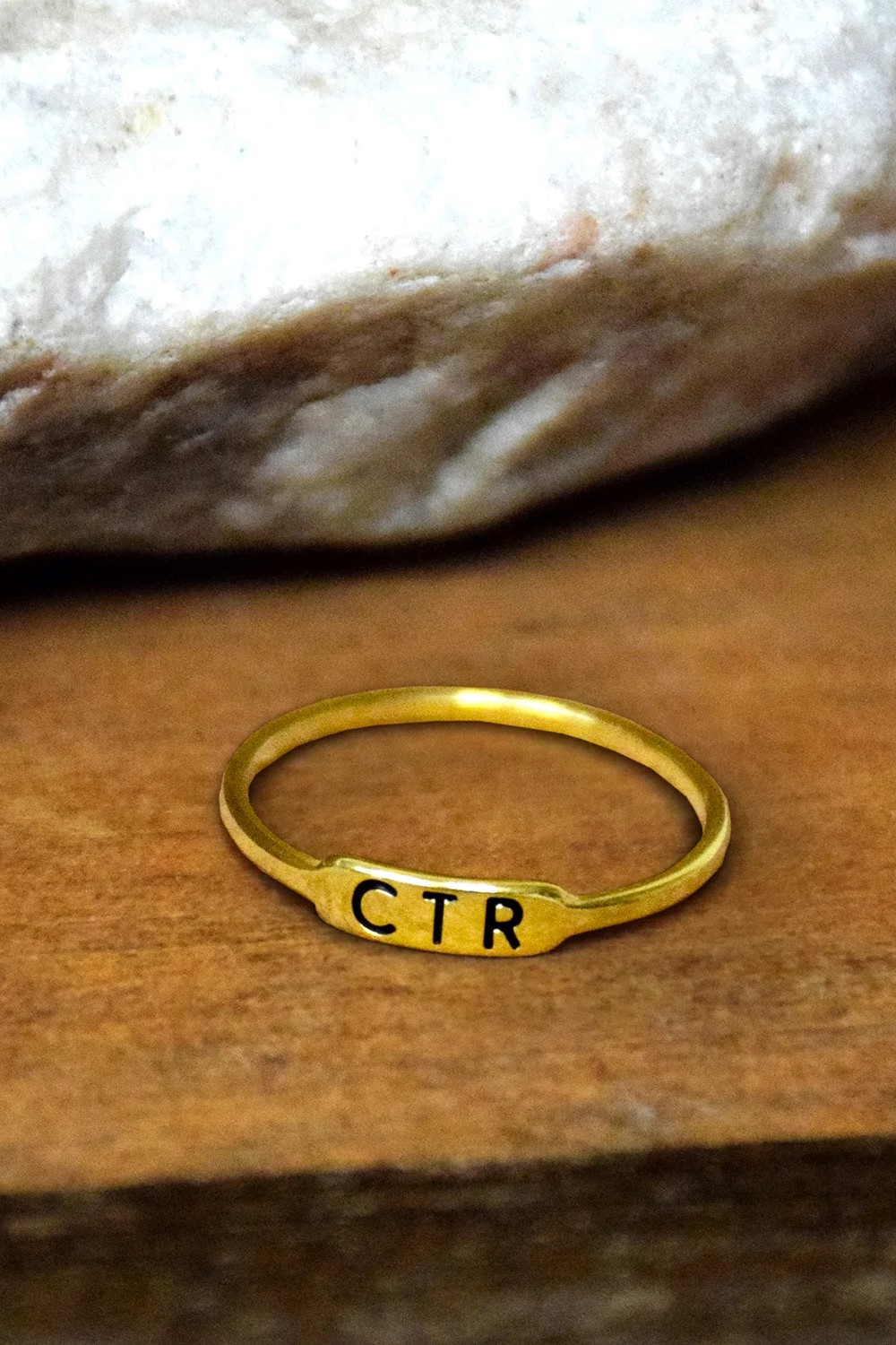 Gold on sale ctr ring